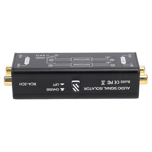 Xiuganpo Musikinterferenzreduzierer, Aluminium -Legierungs -Lärm Isolator für das Heimkino mit Goldplattierter Verbindung von Xiuganpo