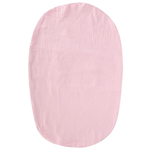 Xiuganpo Neugeborene Lounger Cover, Baby Lounger Slipcover Exquisite Verarbeitung Faltbare Weiche Doppelschicht -Baumwollgarn für Babybett für Babyliege (Leicht rosig) von Xiuganpo