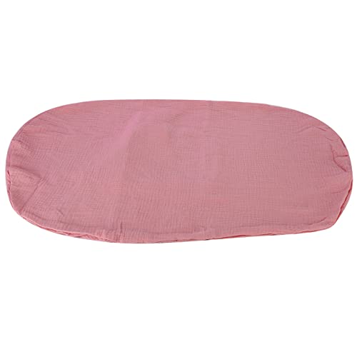 Xiuganpo Neugeborene Lounger Cover, Baby Lounger Slipcover Exquisite Verarbeitung Faltbare Weiche Doppelschicht -Baumwollgarn für Babybett für Babyliege (tiefes Fleischpulver) von Xiuganpo