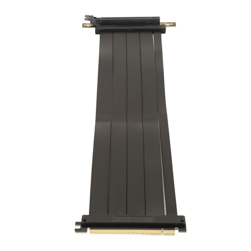 Xiuganpo PCIE 4.0 X16-Verlängerungskabel, Flexibler Hochgeschwindigkeits-Extender-Riser-Karten-90-Grad-Anschluss 40 cm Langes GPU-Grafikkarten-Verlängerungskabel, Kompatibel mit PCIE von Xiuganpo