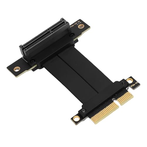 Xiuganpo PCIE 4.0 X4 Grafikkartenverlängerungskabel, Stecker und Spiel 90 Grad GPU -Grafikkartenverlängerungskabel für M.2 (10) von Xiuganpo