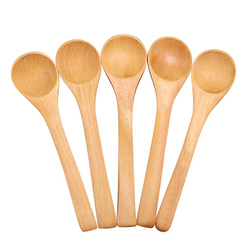 Xiuganpo Praktische 30pcs Mini-Löffel, Gewürzlöffel, Kinderlöffel, Langlebige Umweltfreundliche Hölzerne Kinderlöffel, Küchengewürz Werkzeug für Essen von Xiuganpo