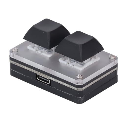 Xiuganpo Programmierbare Tastatur mit 2 Tasten, Mechanische Gaming-Tastatur mit RGB-Hintergrundbeleuchtung, Verkabelte Mini-Tastenkombination Kopieren Einfügen Ausschneiden USB-Tastenfeld Xiuganpo Programmierbare Tastatur mit 2 Tasten, Mechanische Gaming-Tastatur mit RGB-Hintergrundbeleuchtung, Verkabelte Mini-Tastenkombination Kopieren Einfügen Ausschneiden USB-Tastenfeld von Xiuganpo
