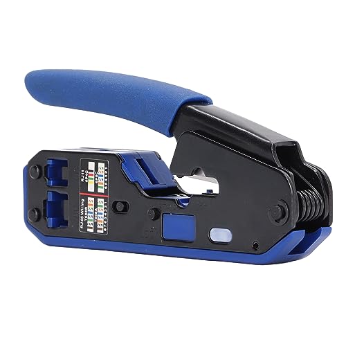Xiuganpo RJ45 Crimping Tool Kit, Draht Crimper Stripper Cutter mit 8p8C -Steckern, Netzwerkkabel -Ethernet -Buchse durch Crimper für CAT5, CAT5E und CAT 6 -Kabel, Elektrische Kabel Xiuganpo RJ45 Crimping Tool Kit, Draht Crimper Stripper Cutter mit 8p8C -Steckern, Netzwerkkabel -Ethernet -Buchse durch Crimper für CAT5, CAT5E und CAT 6 -Kabel, Elektrische Kabel von Xiuganpo