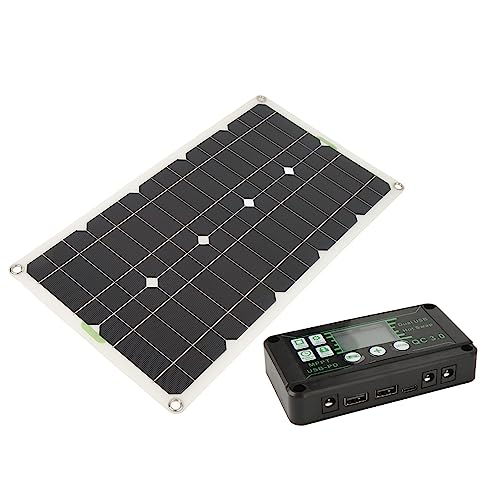 Xiuganpo RV Solar Panel Kit, Mono Solar Battery Ladegerät 250W Hochleistungsstufe 12V 24 V Anodierter Rahmen Dual USB -Anschluss mit 30A -Controller für RV von Xiuganpo