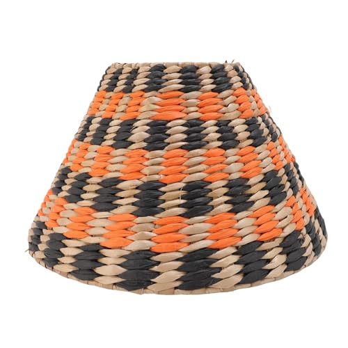 Xiuganpo Rattan Lampen Schattenglocke Form, Wandleuchten Lichtabdeckung, Boho Gewebter Ersatzschatten für E27/E14 Tisch//Wandleuchten (Typ 2) von Xiuganpo