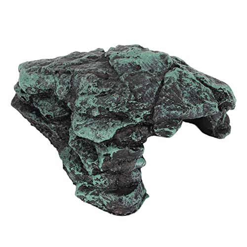 Xiuganpo Reptilienschutz Lebensraum, Harz Reptile Rock Fell Cave Safe Komfortable Mehrzwecke für Terrarium Dekoration Xiuganpo Reptilienschutz Lebensraum, Harz Reptile Rock Fell Cave Safe Komfortable Mehrzwecke für Terrarium Dekoration von Xiuganpo