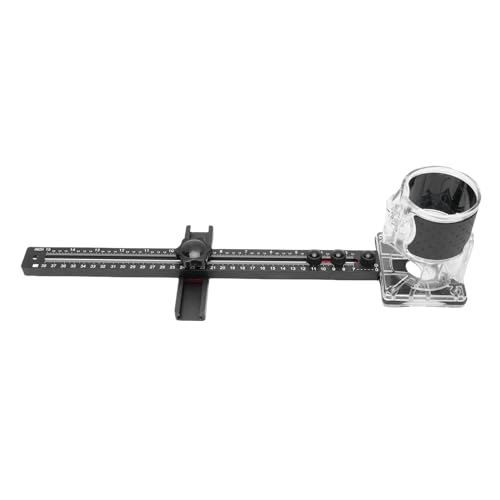 Xiuganpo Router Circle Cutting Jig, Multifunktionelle Aluminiumlegierung Genaue Schnellpositionierungsrouter -Fräste -Rillenhalterung für Holzbearbeitungsprojekte von Xiuganpo