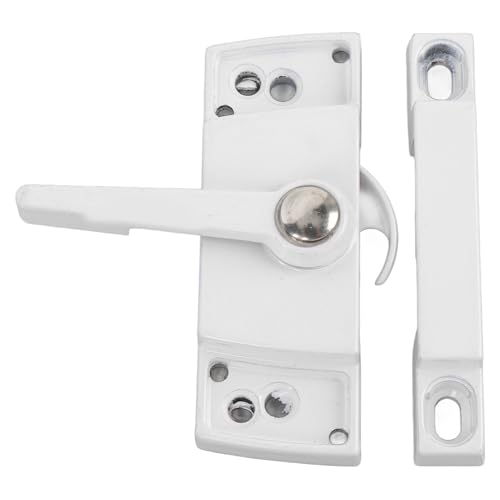 Xiuganpo Schiebefenster Schärpe Schloss, Zinklegungs -Aluminium -Legierung Hoher Härtefenster Schärfenschloss für Raum (WHITE) von Xiuganpo