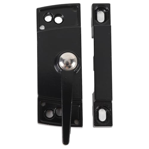 Xiuganpo Schiebefenster Schärpe Schloss, Zinklegungs -Aluminium -Legierungsscheibenschärfenschloss Anti Pry für Zuhause (BLACK) von Xiuganpo