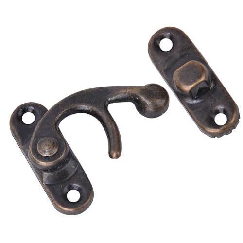 Xiuganpo Schloss mit Hasp -Hörnern, Hohem Widerstand mit Hakenhäusern für Schmuck Geschenkboxen Verstrichen (Blauer Bronze rechts Haken) von Xiuganpo