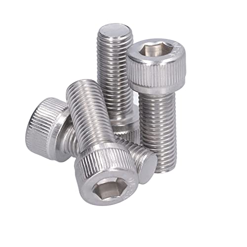 Xiuganpo Sechskant Screw/Fastener, Schraube der Kappe der 4PCS A2-70-Sockel in Edelstahl für den Bau der Automobilindustrie für Do-it-yourself-Arbeiten (M10*25) von Xiuganpo