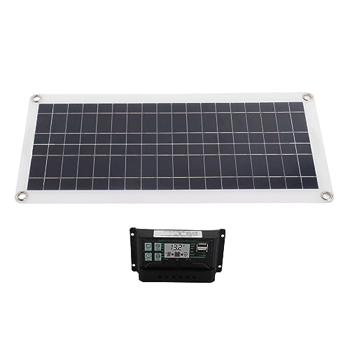 Xiuganpo Solarpanel und Ladung Controller Kit, Hochlicht -Getriebe Silicon 30W Solarpanel 12V 24 V Überladungsschutz für das Auto -Wohnmobil Boot von Xiuganpo