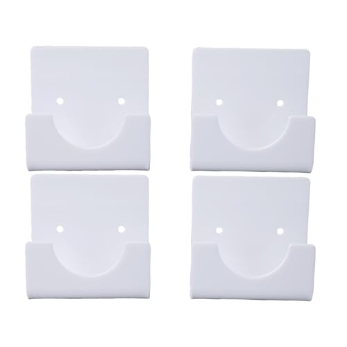 Xiuganpo Spannungsvorhangstangenhalterung, Spritzsichere Klare Acryl -Duschstangenhalter 4PCS Easy Installieren Sie Kompakt für Wand (WHITE) von Xiuganpo