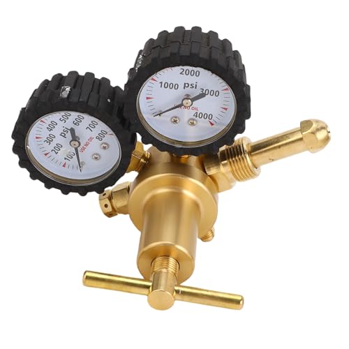 Xiuganpo Stickstoffregler 0-800PSY, Starke Siegere Effektive Filtration Messing Safe Verhindern das Verschleißreglerpaket Korrekt mit 60-Zoll-Schlauch für Gas von Xiuganpo