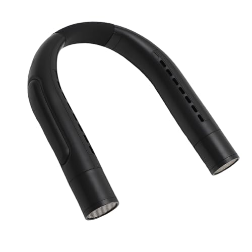 Xiuganpo Tragbarer Persönlicher Lüfter, 4000 -mAh -Batterie Stille Nackenlüfter für Reisen Zum Strand (BLACK) von Xiuganpo