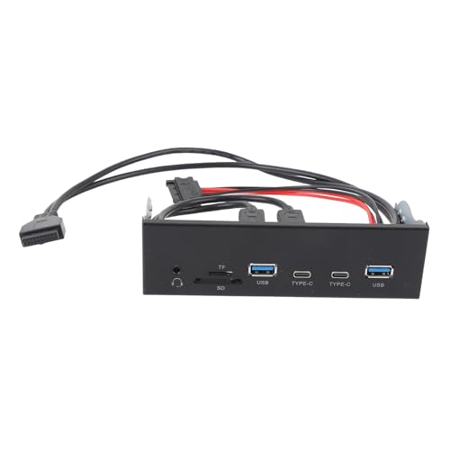 Xiuganpo USB -Frontplatte Hub, Optische Antriebsantriebsfrontplatte Gen2 X 2 19 Pin Speicherkarte für PC -Computer von Xiuganpo
