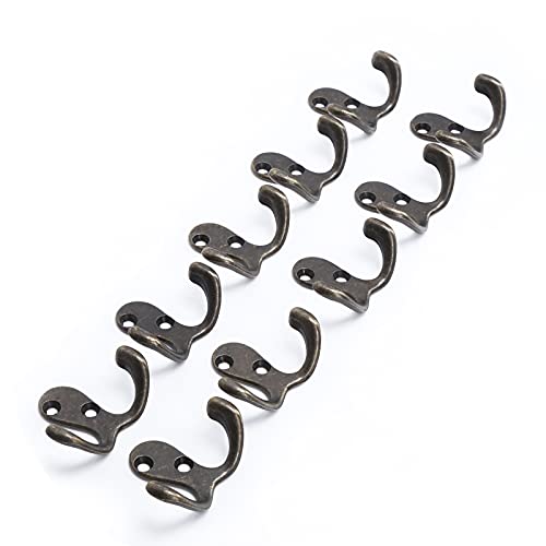Xiuganpo Wandhaken, Kleiderhaken Doppelte TIP -Dual -TIP Haken. (Klein - Qingqian Bronze) von Xiuganpo