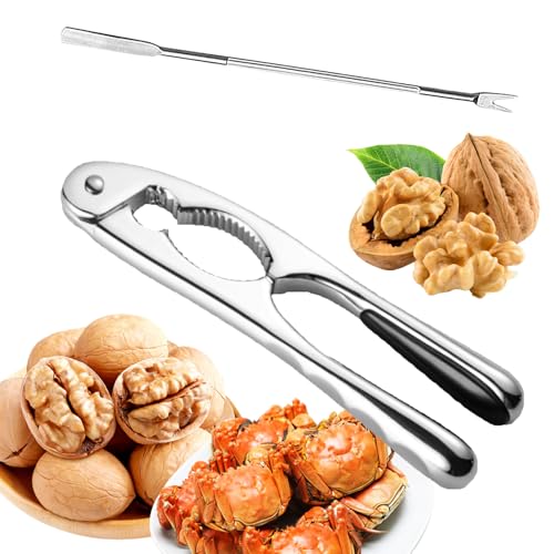 Xiujuers Nussknacker Walnüsse, Walnussknacker mit Walnussnadeln, Nussknacker Haselnüsse, Nussknacker Edelstahl, Nutcracker, Nut Cracker, Multifunktionaler Nussknacker, Leicht Offnen Nüssen Nussbaum(B) Xiujuers Nussknacker Walnüsse, Walnussknacker mit Walnussnadeln, Nussknacker Haselnüsse, Nussknacker Edelstahl, Nutcracker, Nut Cracker, Multifunktionaler Nussknacker, Leicht Offnen Nüssen Nussbaum(B) von Xiujuers