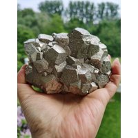 1269G A Pentagonal Pyrite Crystal, Secondary Crystallization, From Myanmar von XixiStoneGarden