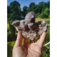 276G Yttrium Yttrofluorit Fluorit Kristall Gips Kombination Aus Der Qinglong Mine, Guixi, Lila Mineral von XixiStoneGarden