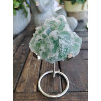 341G Sugar Quartz Coexists With Green Fluorite von XixiStoneGarden