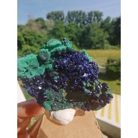41G Large Azurite Crystals in Association With Malachite von XixiStoneGarden