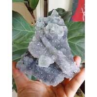 507G Sugar Quartz Coexists With Green Fluorite von XixiStoneGarden
