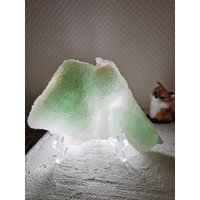 880G Green Fluorite With Sugary Quartz von XixiStoneGarden