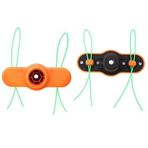 Trimmerkopf, Langlebiges Nylonmaterial, Stabile Leistung, für Rasenmäher mit 2 Fäden, Einfache Installation, Einfach zu Bedienen von Xixian