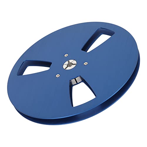 Xixian 1/4 7 Zoll Leeres Bandrollen Aluminiumlegieröffner Leerer Teller, Universell für die Rolle der Rolle zu Rollenband, Geeignet mit Brüllter Windbeständigkeit (Blau) von Xixian