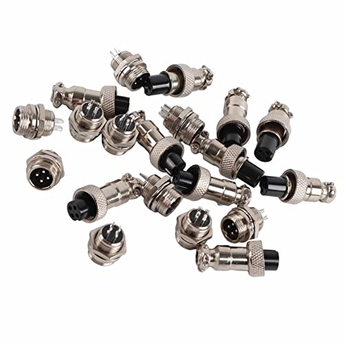 Xixian 10 SET GX12 4PIN 12mm Luftfahrtstopfen Männliche Weibliche Metall -Sockel -Stecker, Luftfahrt -Zinkanschluss Stromverschluss für Schraubengewinde Festziehen Xixian 10 SET GX12 4PIN 12mm Luftfahrtstopfen Männliche Weibliche Metall -Sockel -Stecker, Luftfahrt -Zinkanschluss Stromverschluss für Schraubengewinde Festziehen von Xixian