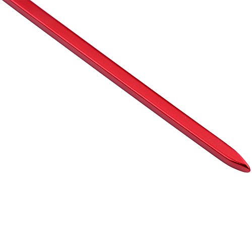 Xixian 10pcs 16 cm Hochleistungs -Aluminium -Camping -Markisen -Baldachin -Zeltsteile mit Quadratischer Form für eine Bessere Traktion, die mit Einem Haken Ausgestattet Ist, Scharfe (Rot) von Xixian