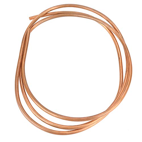 Xixian 2 Mm Kupferrundrohr, T2 Weichkupfer -Spulenrohrrohr, ID 4mm OD 6 Mm Dicke 1 Mm, Ausgezeichnete Elektrische Leitfähigkeit, Gute Thermische Leitfähigkeit, Feine Duktilität und von Xixian