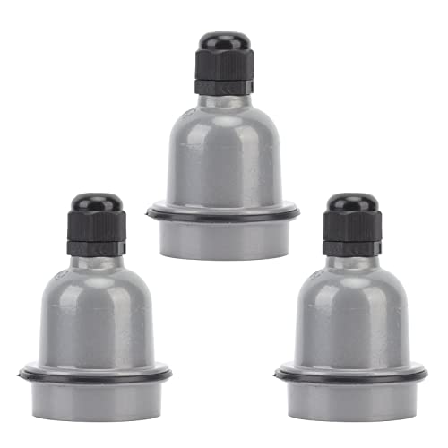 Xixian 3 PCs E27 Lampenhalter, Wasserdichte Gute Wärmeisolierung Anti -Schmelz -Keramiklichthöhle, Aluminiumschale, Einfach zu Installieren von Xixian