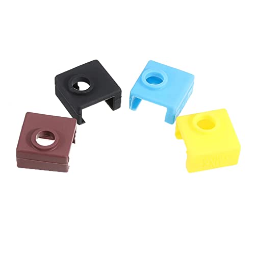 Xixian 4PCS MK8 Silikonabdeckung, Widerstand mit Hoher Temperatur, Stabiler Heißer Ende, Verlängerter Leben, Kompatibel mit Ender 3 Pro, Anet A8 3D -Drucker von Xixian
