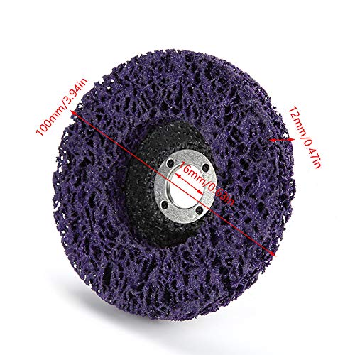 Xixian 5 PCs 100 Mm Poly Strip Wheel -Scheibenfarben -Farb -Rostentfernungswerkzeug für Engelsschleiker, Bestehend aus Hochwertigem Material, Hervorragend Beim Schleifen und Polieren, von Xixian