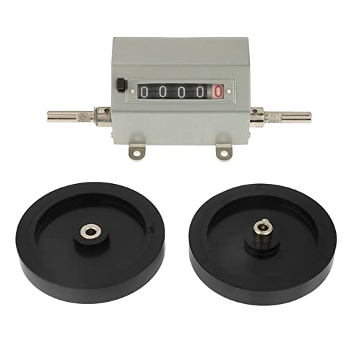 Xixian 5-stelliger Zähler, Rollrad 0-9999,9 Länge Zähler, Max Geschwindigkeit 350 U/min Grau Reset, Metall, Anti-Skip, Leicht Lesbar, Praktisches Werkzeug, Presstyp-Clearing von Xixian
