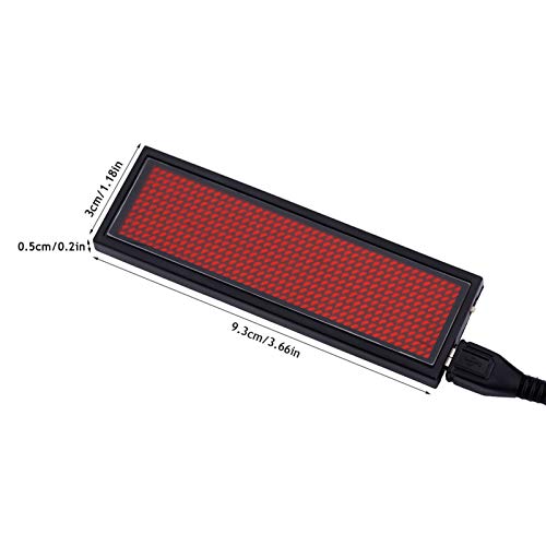 Xixian RED LED -Namensabzeichen, Scrolling Display -Board für Win7/Vista/XP, USB -Ladung, Globale Sprachunterstützung, 4 Helligkeitsstufen, 8 Geschwindigkeitsoptionen, 16 Bilder, Xixian RED LED -Namensabzeichen, Scrolling Display -Board für Win7/Vista/XP, USB -Ladung, Globale Sprachunterstützung, 4 Helligkeitsstufen, 8 Geschwindigkeitsoptionen, 16 Bilder, von Xixian