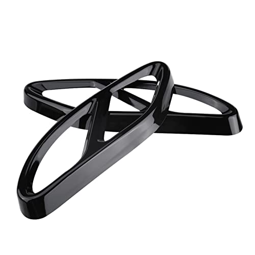 Xixian Schall Dämpfer Abflussrohr Abdeckung aus Hochwertigem Edelstahl Langlebiges GLC C E Klasse C207 Coupé (Glänzend schwarz) von Xixian