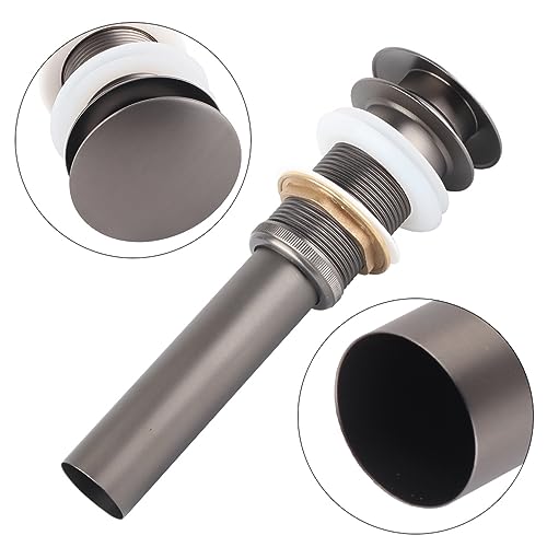 Xixian Smooth Push-Button-Betrieb, Robuste Messingmetallstruktur, G1 1/4 "Messing Badezimmerbecken Waschbecken Pop-up-Abflussbaugruppe für Korrosionswiderstand und (Kugel) von Xixian