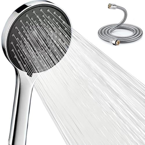 Duschkopf mit 1.5m Schlauch, Hochdruck Duschkopf 3 Strahlarten Handbrause Wassersparend Duschbrause Duschkopf Groß Sparduschkopf Duschkopf mit 1.5m Schlauch, Hochdruck Duschkopf 3 Strahlarten Handbrause Wassersparend Duschbrause Duschkopf Groß Sparduschkopf von Xixitaihao