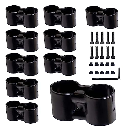 XiyaxiVici 10 Stück 28mm Durchmesser Metall Doppelport Rohrklemme Clip Lean Rohr Anschluss Paralleler Rohrverbinder Schwarz XiyaxiVici 10 Stück 28mm Durchmesser Metall Doppelport Rohrklemme Clip Lean Rohr Anschluss Paralleler Rohrverbinder Schwarz von XiyaxiVici