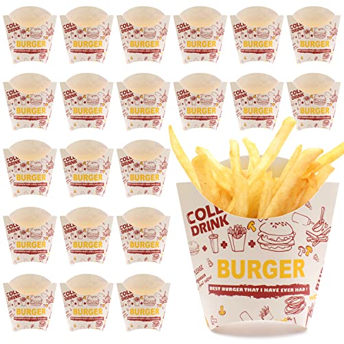 100 Stück Pommes Körbchen Pommes Frites Box Karton French Fry Box Tassen Popcorn boxen Snack Tüten Pommes frittes Container für Burger Geschäft Home Store Reise film Nachtparty Backen 100 Stück Pommes Körbchen Pommes Frites Box Karton French Fry Box Tassen Popcorn boxen Snack Tüten Pommes frittes Container für Burger Geschäft Home Store Reise film Nachtparty Backen von XiyaxiVici