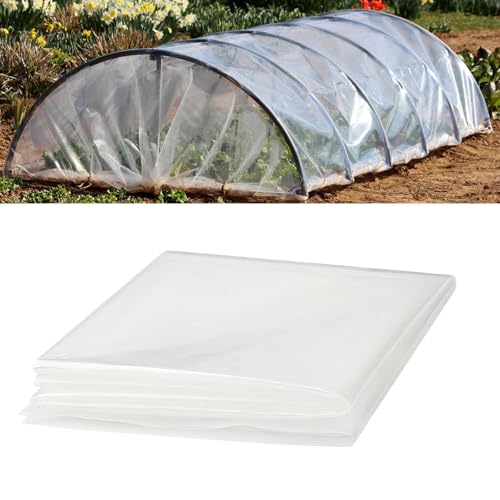 2M x 3M Polyethylenfolie Transparent Gewächshausfolie Extra Dick Reißfest Gartenfolie UV-beständig Schutzplane wetterfest Treibhaus Folie für Gartenarbeit Tomatenhaus 2M x 3M Polyethylenfolie Transparent Gewächshausfolie Extra Dick Reißfest Gartenfolie UV-beständig Schutzplane wetterfest Treibhaus Folie für Gartenarbeit Tomatenhaus von XiyaxiVici