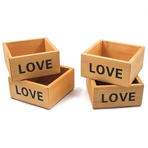 XiyaxiVici 4 Stück Holzbox Ohne Deckel Klein Holz Aufbewahrungsbox Dekorative Ordnungsbox Holz Rustikale Kisten aus Naturholz Quadratische HolzkisteFür Sukkulenten 10x10x5cm XiyaxiVici 4 Stück Holzbox Ohne Deckel Klein Holz Aufbewahrungsbox Dekorative Ordnungsbox Holz Rustikale Kisten aus Naturholz Quadratische HolzkisteFür Sukkulenten 10x10x5cm von XiyaxiVici