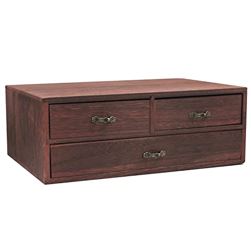 Holz Schreibtisch Organizer mit 3 Schubladen Holz Aufbewahrungsbox Heimarbeitsplatz Bürobedarf 2 Stockwerke Desktop Organizer Schreibtisch Schublade 33x23x15 cm Holz Schreibtisch Organizer mit 3 Schubladen Holz Aufbewahrungsbox Heimarbeitsplatz Bürobedarf 2 Stockwerke Desktop Organizer Schreibtisch Schublade 33x23x15 cm von XiyaxiVici
