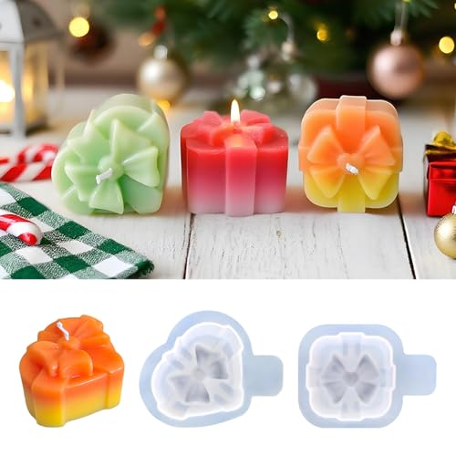 2 Stück Silikon-Kerzenformen,3D Weihnachts Geschenkbox Kerzenform,DIY Silikonform Kerze Kerzengießform,Kerzen Formen zum Gießen als Heimdekorationen für Festtagstisch 2 Stück Silikon-Kerzenformen,3D Weihnachts Geschenkbox Kerzenform,DIY Silikonform Kerze Kerzengießform,Kerzen Formen zum Gießen als Heimdekorationen für Festtagstisch von Xiyocadt