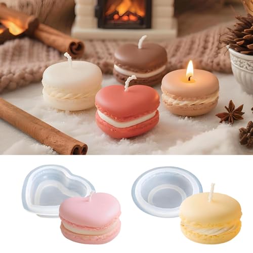 4 Stück Kerzen Formen Silikon,Macaron-Kuchen Kerzenformen Silikonformen Gießformen 3D Silikonform für Seife Schokolade Aromatherapie DIY Dekoration 4 Stück Kerzen Formen Silikon,Macaron-Kuchen Kerzenformen Silikonformen Gießformen 3D Silikonform für Seife Schokolade Aromatherapie DIY Dekoration von Xiyocadt