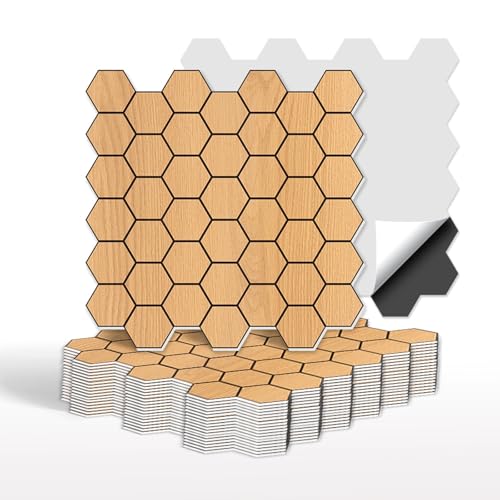 Fliesenaufkleber,30.5x30.5cm Wandfliese Aufkleber,PVC Fliesensticker,Wasserdicht Wandaufkleber, Fliesen Klebefolie Selbstklebend,Bad Wasserdicht Fliesendekor Aufkleber (D,5 Stück) von Xiyocadt